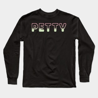 Petty Classic Video Game Graphic Lime Peach Gradient Long Sleeve T-Shirt